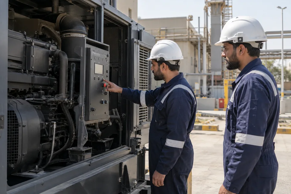 Generator installation & commissioning illustrative scene