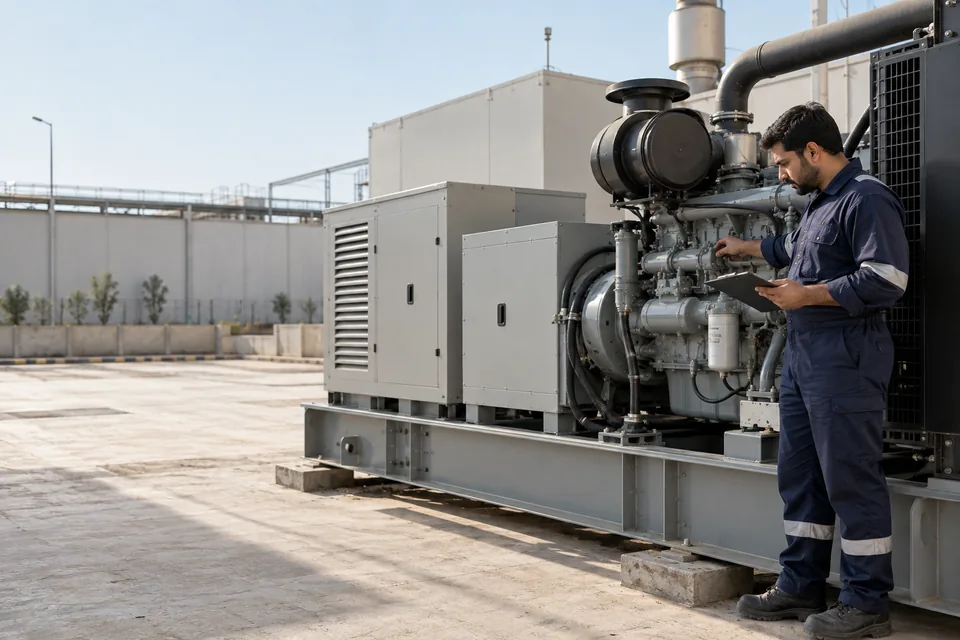 Illustrative Pakistani male engineering scene: Generators